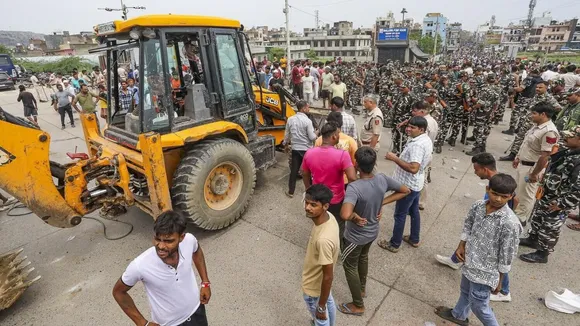 demolition drive in Bhalswa Dairy colony
