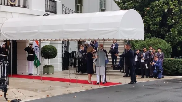 Joe Biden welcomes Narendra Modi at White House