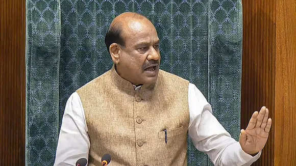 Lok Sabha Speaker Om Birla conducts the proceedings of the House during the Monsoon session of Parliament, in New Delhi, Wednesday, July 24, 2024.