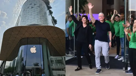 Tim Cook Mumbai Apple Opening