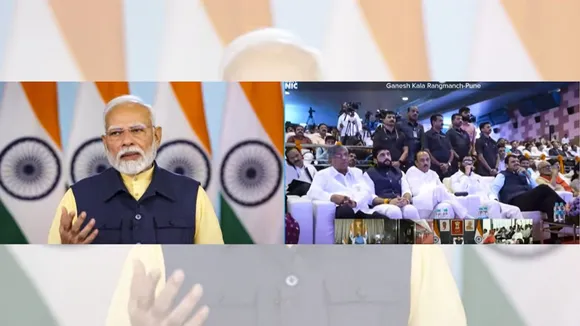 Prime Minister Narendra Modi lays foundation and inaugurates various projects via video conferencing in Maharashtra.