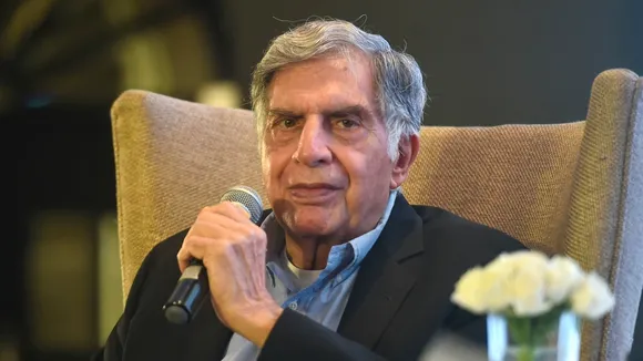 Tata Group Chairman Emeritus Ratan Tata speaks during an event, in Mumbai, Tuesday, Oct. 15, 2019.