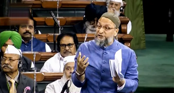 Asaduddin Owaisi speaks in the Lok Sabha