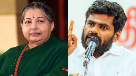 J Jayalalithaa K Annamalai