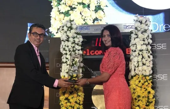 Listing ceremony of DreamFolks Services Limited at Bombay Stock Exchange