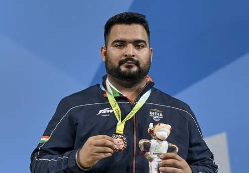 Lovepreet Singh with Bronze medal