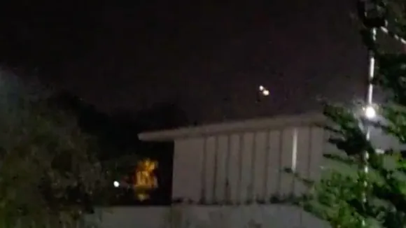 Imran Khan leaving PM house in a helicopter