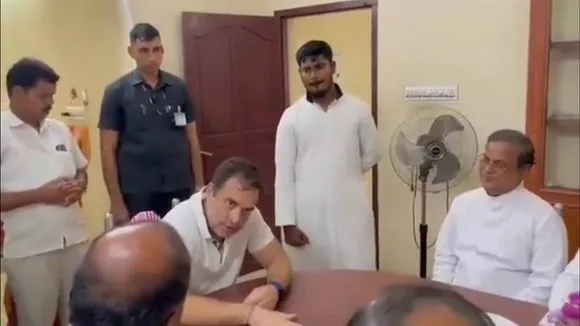 Rahul Gandhi with Christian priest