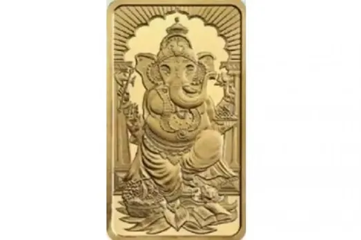 gold Ganesh bar for Ganesh Chaturthi