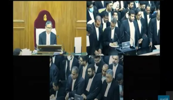 Still from live streaming
