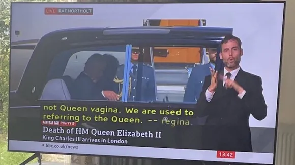 BBC's embarrassing subtitle blunder reads "Queen regina" as Queen vagina"