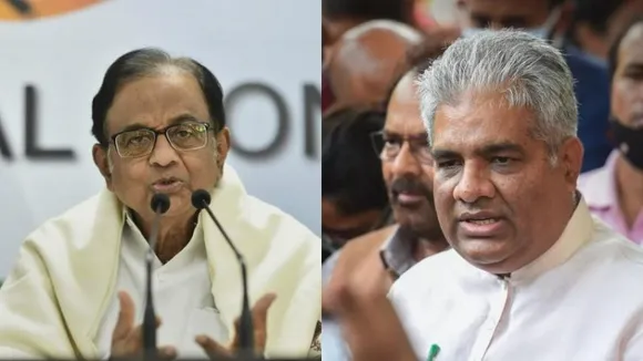 P Chidambaram (Left); Bhupendra Yadav (Right)