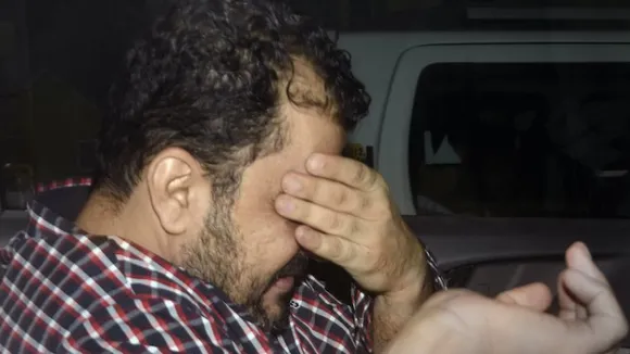  Indospirit's MD Sameer Mahandru being taken into ED custody in connection with its money laundering investigation into alleged irregularities in the now-scrapped Delhi excise policy on Wednesday