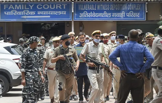 Yasin Malik inside Patiala House court in Delhi