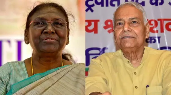 Droupadi Murmu and Yashwant Sinha