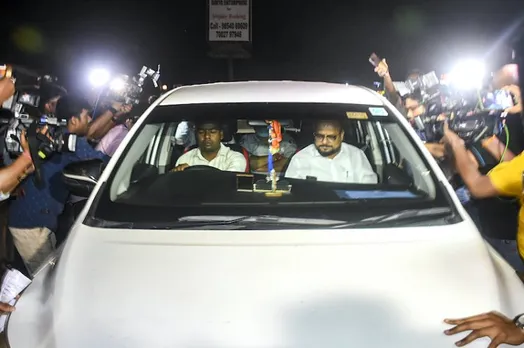 Shiv Sena leader Gulab Raghunath Patil, Minister for Water supply and sanitation of Maharashtra with 3 other MLAs arrived in Guwahati on Wednesday