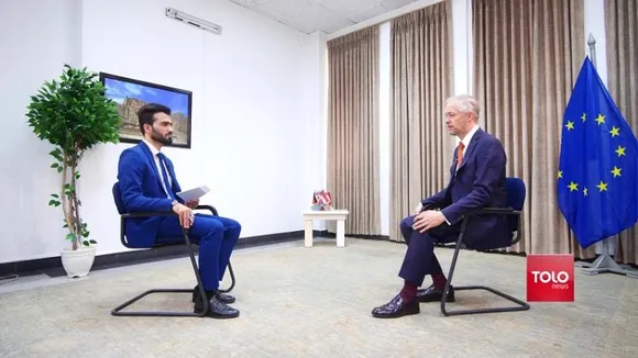 Arnout Pauwels in his interview with Tolo News, Afghanistan