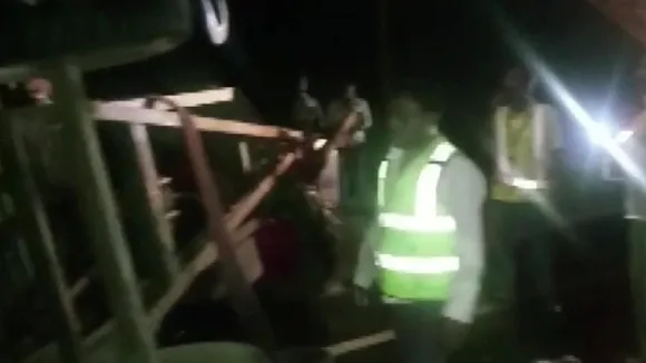 Visuals from the accident site in Pali