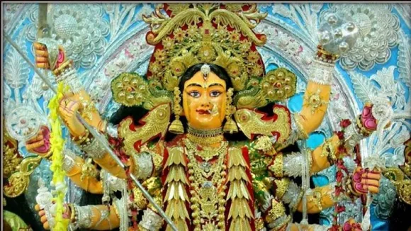 Durga Puja idol in Cuttack