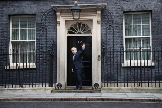 Outgoing Prime Minister Boris Johnson at 10 Downing Street (File photo)