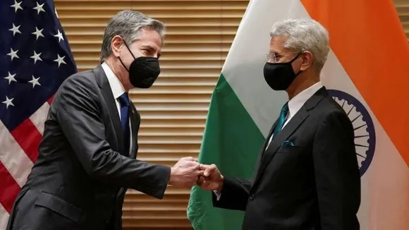 Antony Blinken with S Jaishankar (File photo)