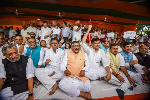BJP protest in Patna