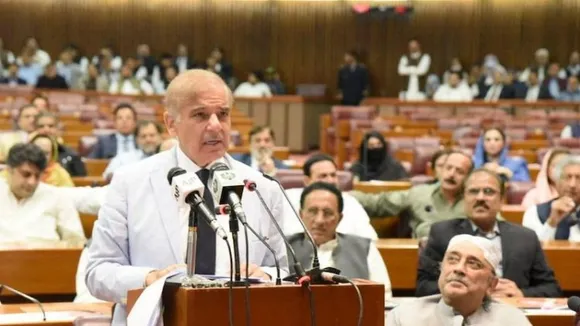 Pak PM Shehbaz Sharif in National Assembly