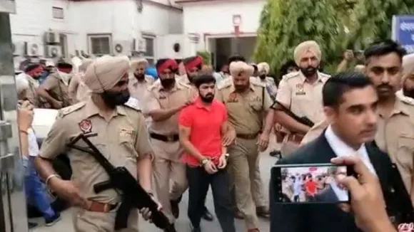 Gangster Lawrence Bishnoi in Punjab Police custody