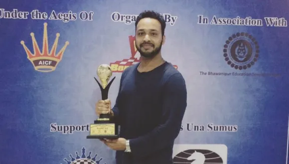 Former Indian national rapid chess champion Anwesh Upadhyaya  (File Photo)
