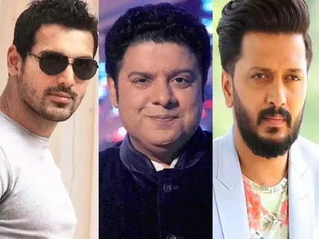 (left to right) John Abraham, Sajid Khan and  Riteish Deshmukh