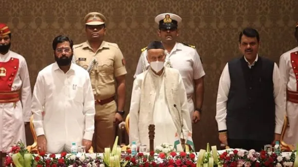 Image from Maharashtra CM oath taking ceremony