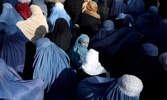 Afghan woman under Taliban regime (Image courtesy- The Guardian)