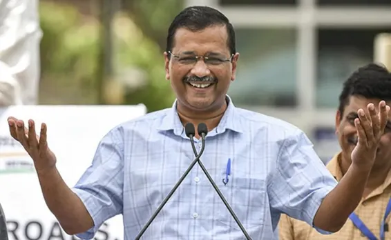 Arvind Kejriwal at a rally in Gujarat ealier this week