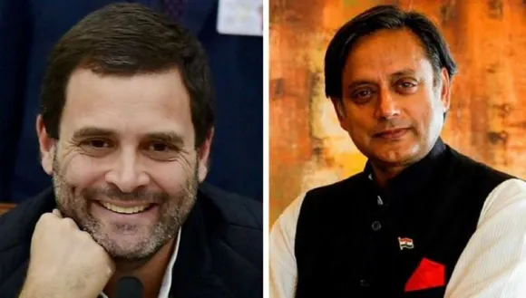 Rahul Gandhi (Left); Shashi Tharoor (Right)