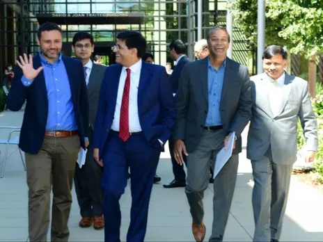 Piyush Goyal at the Stanford University interacting with faculty, researchers & students 