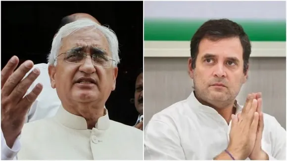 Salman Khurshid (Left); Rahul Gandhi (Right)