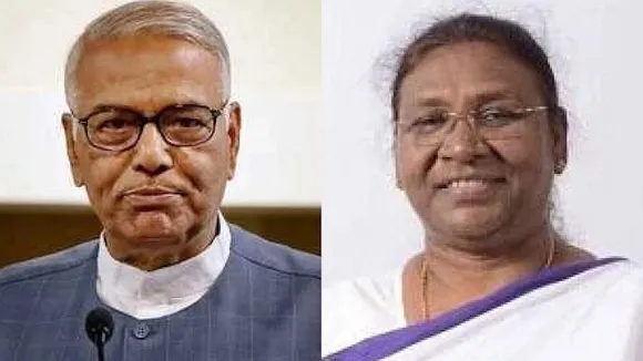 Yashwant Sinha and Droupadi Murmu