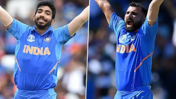 Jasprit Bumrah (Left); Mohammed Shami (Right)