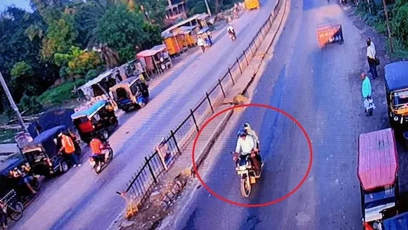 Videograb of the CCTV footage