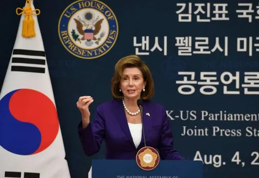 US House Speaker Nancy Pelosi in South Korea