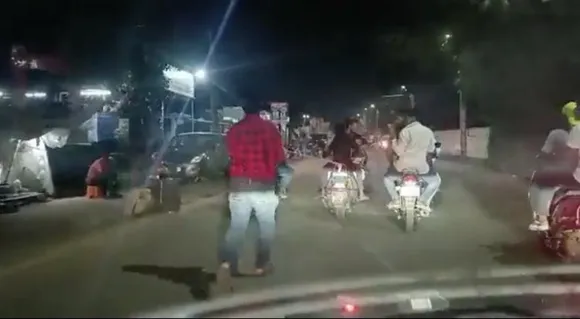 Videograb of the viral video
