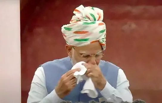 PM Modi getting emotional during his address to the nation on 76th Independence Day