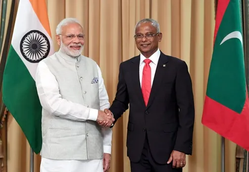 Indian Prime Minister Narendra Modi with Maldivian President Mohamed Solih(File photo)