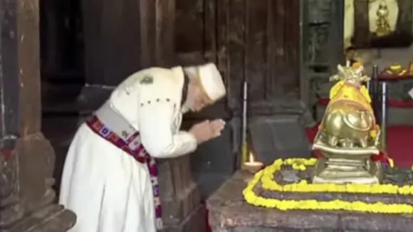 PM Modi at Kedarnath temple