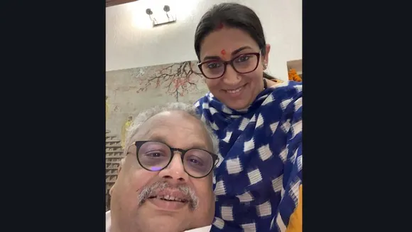Rakesh Jhunjhunwala and Smriti Irani (File photo)