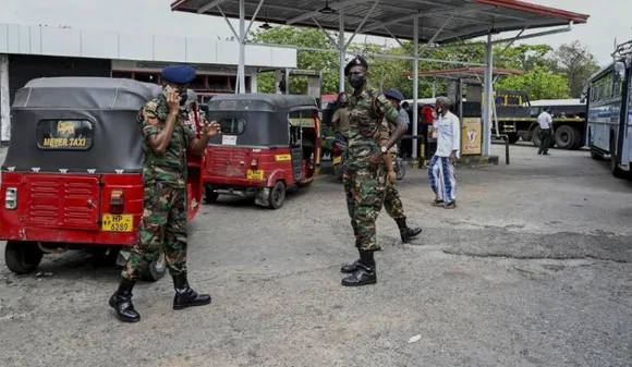 Troops at petrol pump in Sri Lanka amid fuel shortage (File photo)