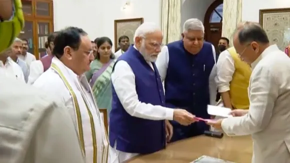 NDA candidate Jagdeep Dhankar files nomination; Congress asks 'who is candidate'