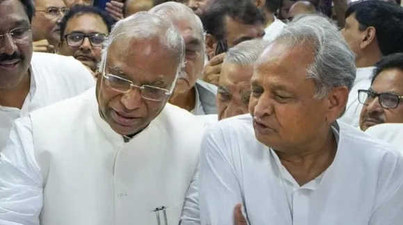 Mallikarjun Kharge and Ashok Gehlot