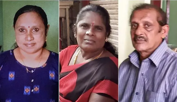 Rosilyn (L) and Padma who were allegedly murdered and buried in a case of black magic and human sacrifice at Elanthoor in Pathanamthitta district of Kerala. Bhagaval Singh (R) has been arrested by the police for his alleged involvement in the case