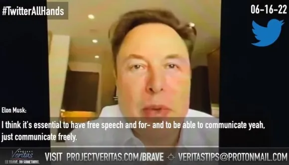 Elon Musk virtually meeting Twitter employees
